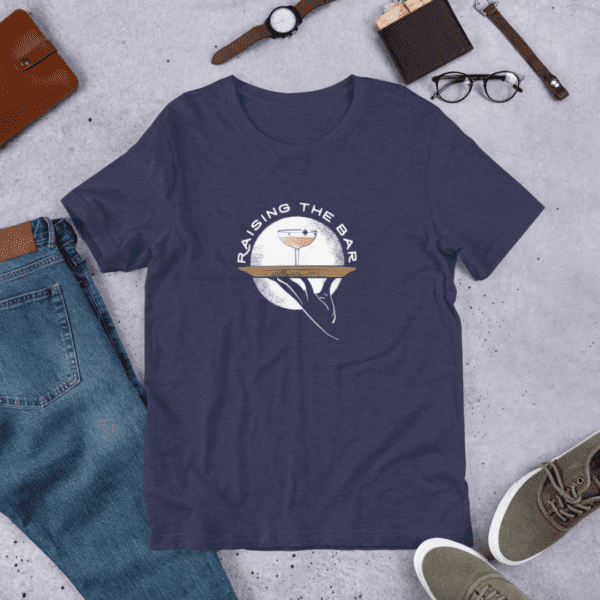An trendy t-shirt featuring a coffee cup design, perfect for the "sober curious" community.