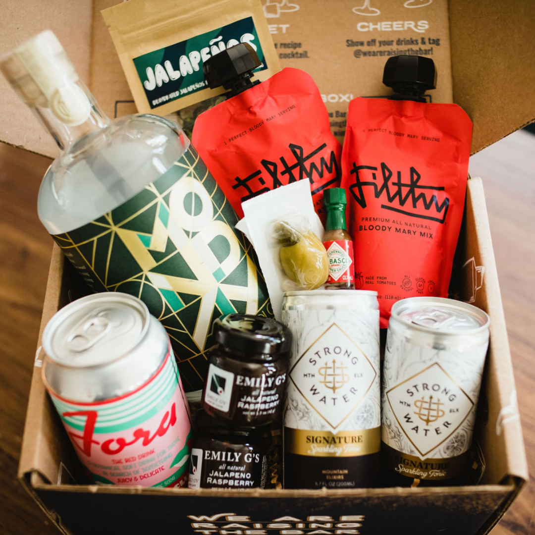 A cocktail subscription box for the sober curious, offering a variety of non-alcoholic drinks and snacks.